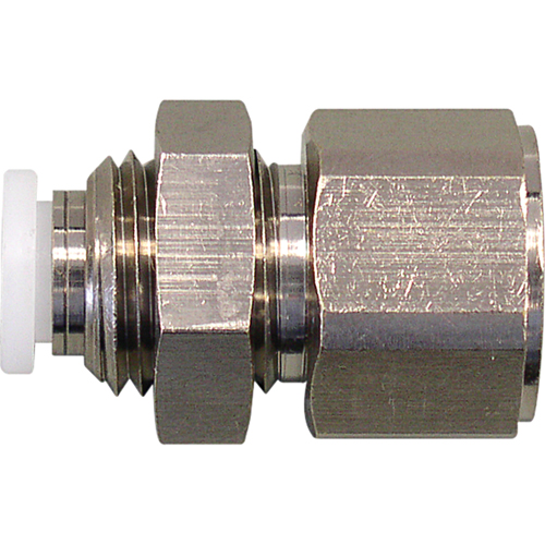Topfit Female Threaded Bulkhead Connector Fitter, 1/4" Dia, Polymer Seagulf Marine Industries Inc.