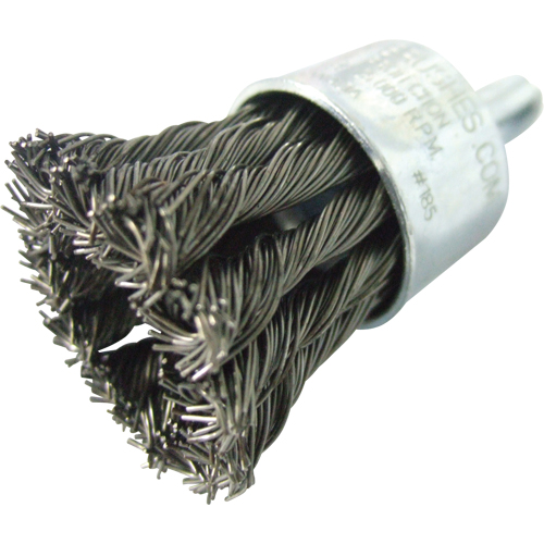 Brosses mont&eacute;es &agrave; fils nou&eacute;s, 1" dia., dia. Des fils 0,020", Tige 1/4" Seagulf Marine Industries Inc.