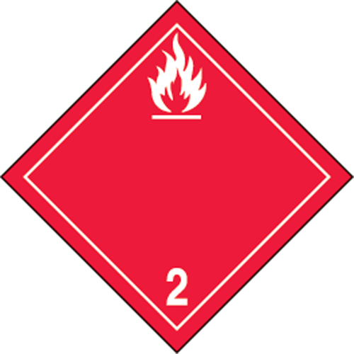 &eacute;tiquettes d'exp&eacute;dition TMD, Classe 2,1, Gaz inflammables, Papier Seagulf Marine Industries Inc.