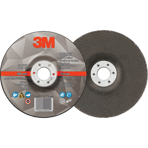 Cut & Grind Wheel, 6" x 1/8", 7/8" Arbor, Type 27, Ceramic Seagulf Marine Industries Inc.