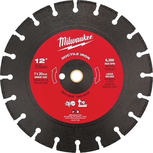 Circular Saw Blade, 12", Ductile Iron Use Seagulf Marine Industries Inc.