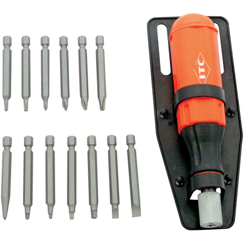 Jeu de tournevis multi-embouts de 15 pi&egrave;ces, Prise Plastique Seagulf Marine Industries Inc.