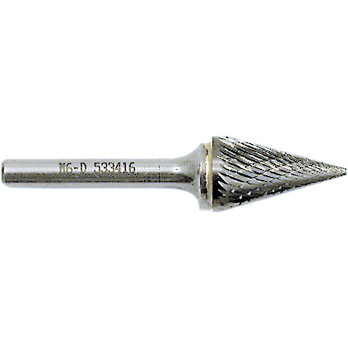 Fraise conique pointue, 1/2" dia., 1/4" Tige, 7/8" Prof. de la coupe Seagulf Marine Industries Inc.