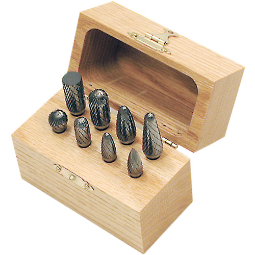 CBK-8 Carbide Bur Set in Wooden Box, 8 Pieces Seagulf Marine Industries Inc.