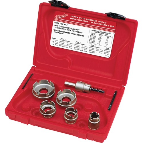 Sheet Metal Carbide Cutter Electrician's Kit, 5 Pieces Seagulf Marine Industries Inc.