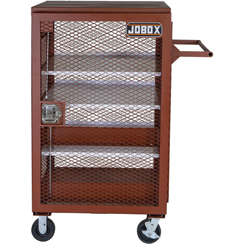 Mobile Mesh Cabinet, Steel, 22 Cubic Feet, Red Seagulf Marine Industries Inc.