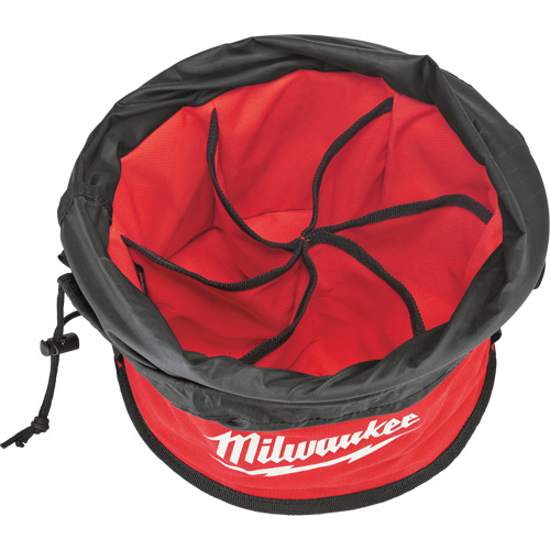 Parachute Organizer Bag, 11-4/5" L x 11-4/5" W x 11" H, Nylon, Black/Red Seagulf Marine Industries Inc.