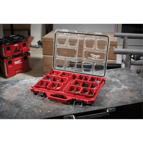 Organisateur profil&eacute; Packout, 19-3/4" x 16-2/5" x 2-1/2", Noir/Rouge Seagulf Marine Industries Inc.