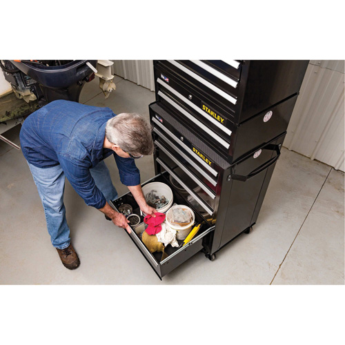 300 Series Middle Tool Chest, 26" W, 2 Drawers, Black Seagulf Marine Industries Inc.