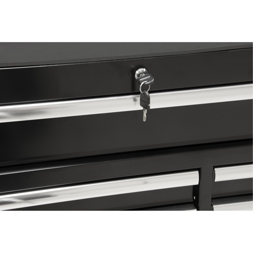 Chariot &agrave; outils industriel, 11 tiroirs, 41" la x 18-3/4" p x 39-1/3" h, Noir Seagulf Marine Industries Inc.