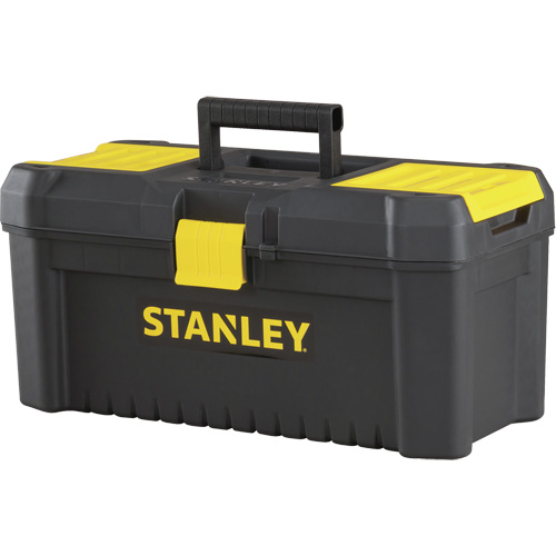Essential&reg; Tool Box with Tray, 16" W x 8" D x 7-3/10" H, Black/Yellow Seagulf Marine Industries Inc.