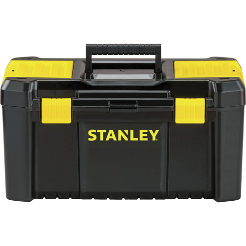 Coffre &agrave; outils avec plateau Essential, 19" la x 9-7/8" p x 9-3/4" h, Noir/Jaune Seagulf Marine Industries Inc.