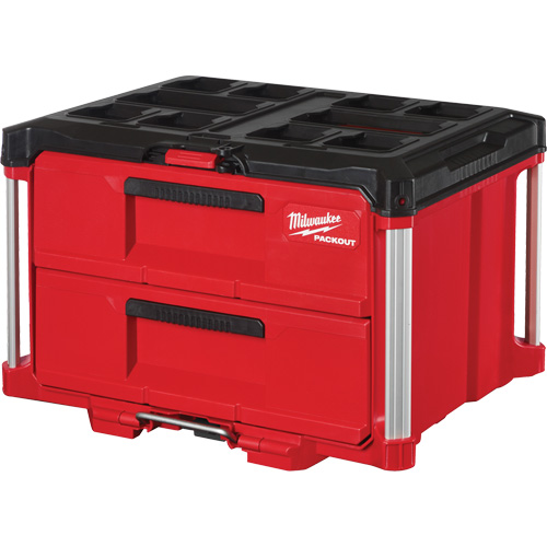 Boîte &agrave; outils avec 2 tiroirs Packout, 16-1/3" x 14-1/3" x 22-1/5", Rouge Seagulf Marine Industries Inc.