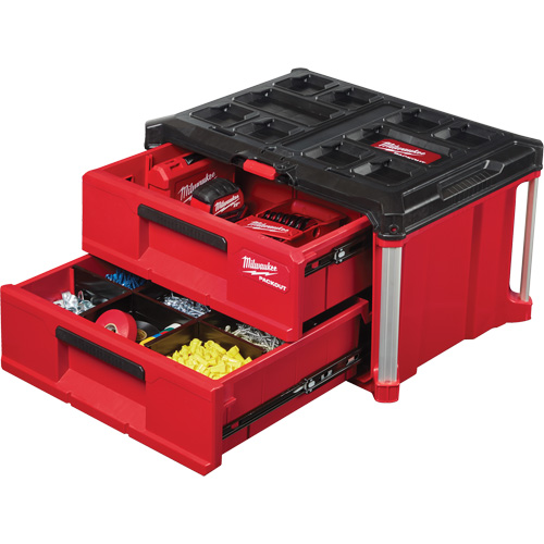Boîte &agrave; outils avec 2 tiroirs Packout, 16-1/3" x 14-1/3" x 22-1/5", Rouge Seagulf Marine Industries Inc.