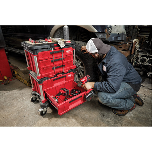 Boîte &agrave; outils avec 2 tiroirs Packout, 16-1/3" x 14-1/3" x 22-1/5", Rouge Seagulf Marine Industries Inc.