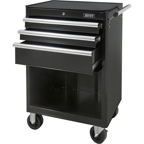 Industrial Tool Cart, 3 Drawers, 29-4/5" W x 21-1/5" D x 38-4/5" H, Black Seagulf Marine Industries Inc.
