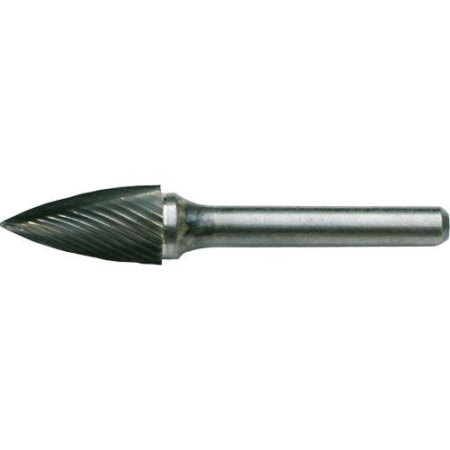 CLEVELAND Solid Carbide Burrs - Tree Shape Pointed End, SG-53, 3/16" Dia., 1/8" Shank, 1/2" Depth of Cut Seagulf Marine Industries Inc.