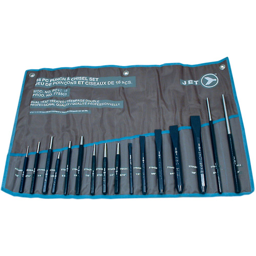 Jeu de poinçons et ciseaux PC16-1S, 16 morcea Seagulf Marine Industries Inc.
