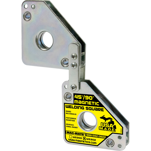 Magnetic Welding Squares, 7-5/8" L x 1-3/8" W x 3-3/4" H, 120 lbs. Seagulf Marine Industries Inc.