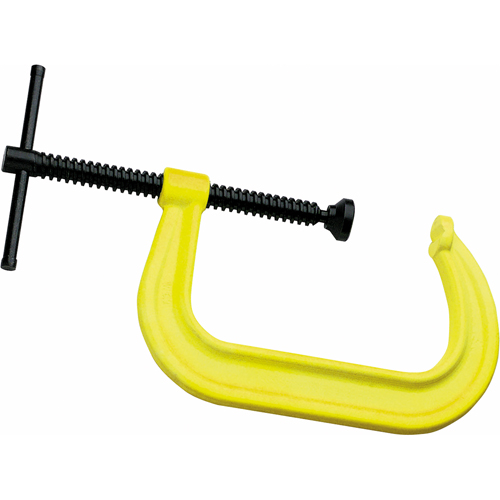 Serre-joint en C de s&eacute;curit&eacute; haute visibilit&eacute;, Capacit&eacute; de 2-1/8" (54 mm), Profondeur de gorge de 2-1/4" (57 mm) Seagulf Marine Industries Inc.