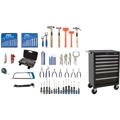 Ensemble d'outils interm&eacute;diaires avec coffre en acier, 112 morceaux Seagulf Marine Industries Inc.