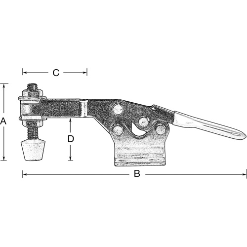 Brides de fixation horizontale, Force de serrage 200 lb, Horizontal Seagulf Marine Industries Inc.