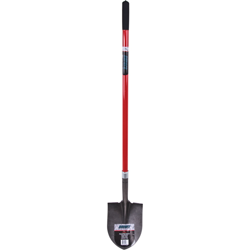 Heavy-Duty Round Point Shovel, Carbon Steel Blade, Fibreglass, Straight Handle Seagulf Marine Industries Inc.