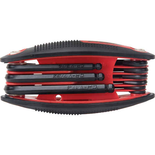 Ball End Fold-Up Hex Key Set, 9 Pcs., Imperial Seagulf Marine Industries Inc.