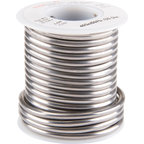 M&eacute;tal d'apport standard, &agrave; base de plomb, 40 % d'&eacute;tain, 60 % de plomb, &acirc;me Plein, dia. 0,125" Seagulf Marine Industries Inc.
