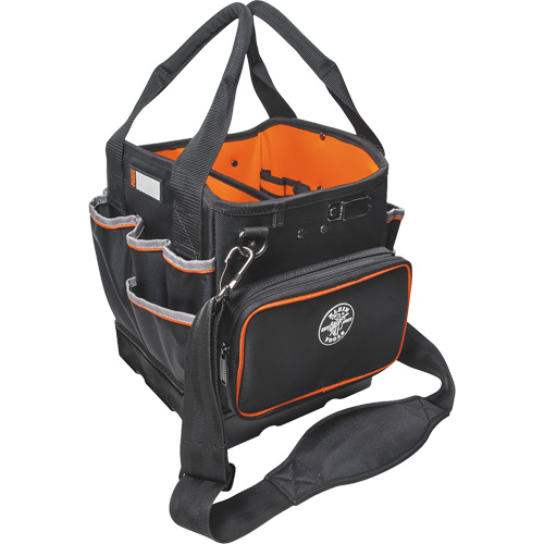 Tradesman Pro Tool Tote, Ballistic Nylon, 40 Pockets, Black/Orange Seagulf Marine Industries Inc.