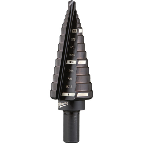 #8 Step Drill Bit, 1/2" - 1" , 1/16" Increments, High Speed Steel Seagulf Marine Industries Inc.