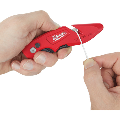 Couteau utilitaire rabattable Fastback, 2" lame, lame en Acier au carbone, poign&eacute;e en M&eacute;tal Seagulf Marine Industries Inc.