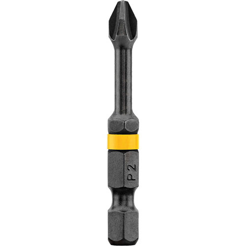 Embout Impact Ready no 2 Phillips 2' de Dewalt, Phillips, Embout #2, Prise 1/4", Longueur 2" Seagulf Marine Industries Inc.
