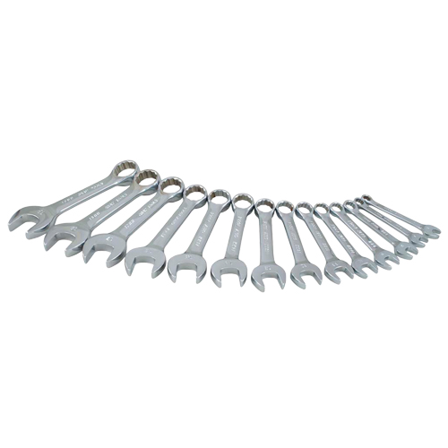 Stubby Wrench Set, Combination, 14 Pieces, Metric Seagulf Marine Industries Inc.