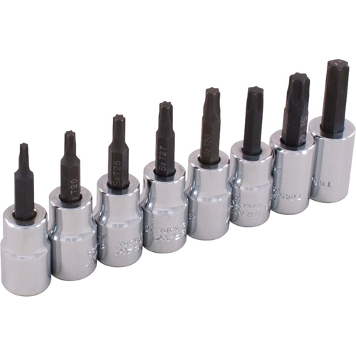 Socket Set, Torx&reg;, 3/8" Drive, 8 Pcs Seagulf Marine Industries Inc.