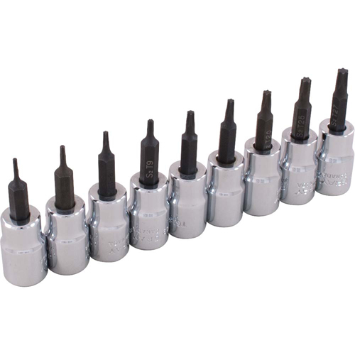 Socket Set, Torx&reg;, 3/8" Drive, 9 Pcs Seagulf Marine Industries Inc.