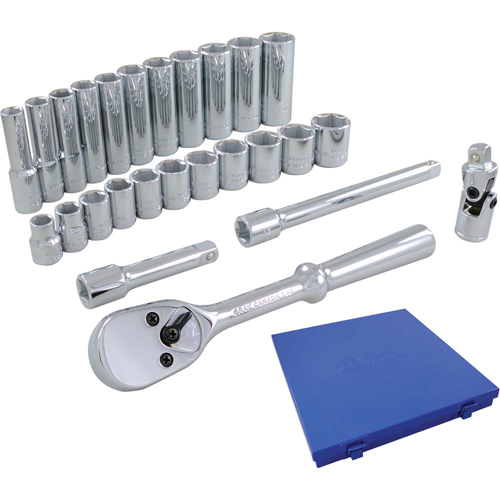 Socket & Attachment Set, 26 Pcs, 3/8" Drive Size, Deep Seagulf Marine Industries Inc.