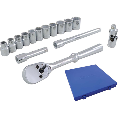 Socket & Attachment Set, 15 Pcs, 3/8" Drive Size Seagulf Marine Industries Inc.