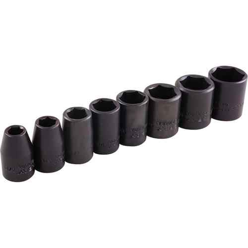 Jeu de douilles, 8 Mcx, Chocs, Prise de 3/8" Seagulf Marine Industries Inc.