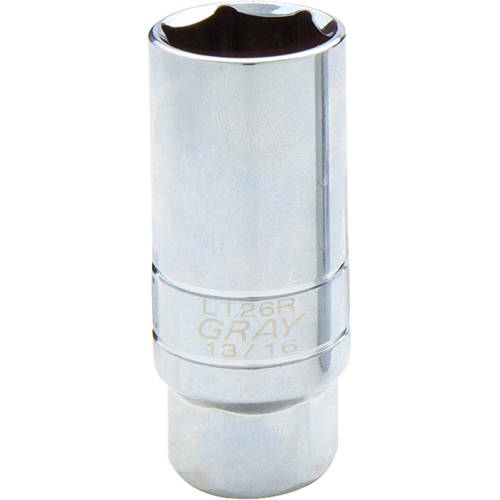 Spark Plug Socket, 3/8" Drive, 13/16" Socket, 1-1/10" L Seagulf Marine Industries Inc.