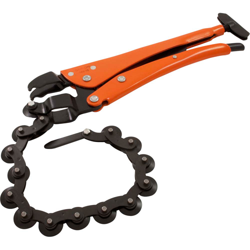 Locking Chain Pipe Cutter Pliers, 12-1/2" Length, Omnium Grip Seagulf Marine Industries Inc.