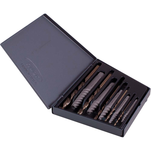 Combination Screw Extractor & Drill Set, High Speed Cobalt, 10 Pieces Seagulf Marine Industries Inc.