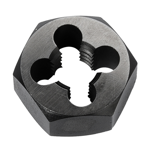 Hex Rethreading Die Nut, 1"/1-1/4" Dia., 1/4"-18 Thread, Carbon Steel/Chromium Steel Seagulf Marine Industries Inc.