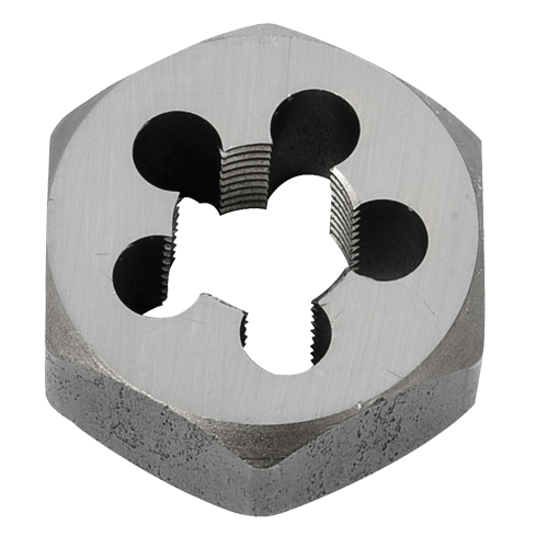 Hex Rethreading Die Nut, 1"/1-5/8" Dia., 1/2"-14 Thread, Carbon Steel/Chromium Steel Seagulf Marine Industries Inc.