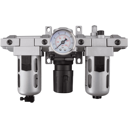 Filtre, r&eacute;gulateur et lubrificateur d'air modulaire (manom&egrave;tre compris), 1/4" NPT Seagulf Marine Industries Inc.