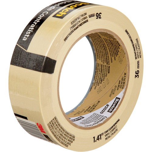Ruban-cache Scotch pour entrepreneurs 2020, 36 mm (1-1/2") x 55 m (180'), Beige Seagulf Marine Industries Inc.