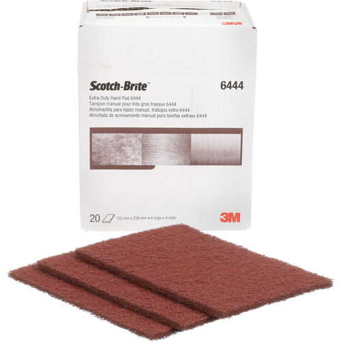 Scotch-Brite Extra-Duty Hand Pad, Aluminum Oxide, 9" x 6", Fine Grit Seagulf Marine Industries Inc.
