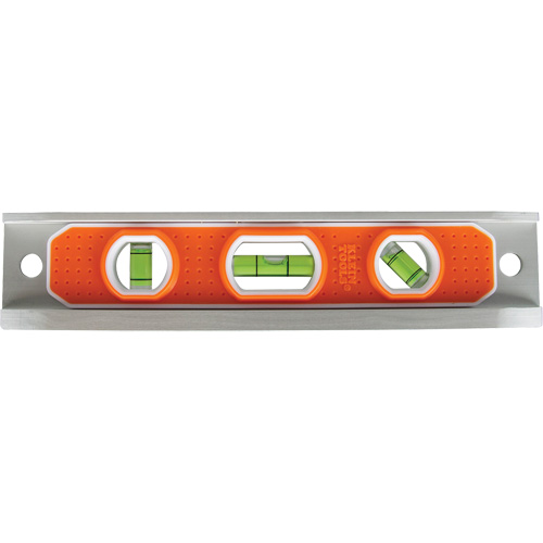 Torpedo Level, 9" L, Aluminum, 3 Vials, Magnetic Seagulf Marine Industries Inc.