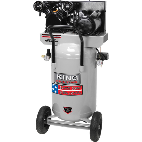 Air Compressor, Electric, 24 Gal. (29 US Gal), 150 PSI, 120/1/240/1 V Seagulf Marine Industries Inc.