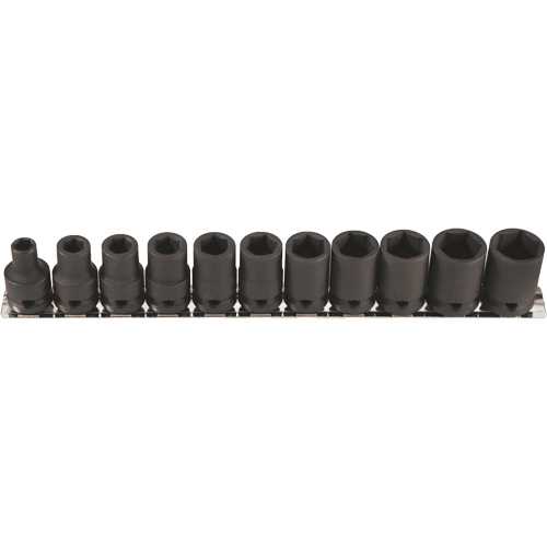 Jeu de douilles &agrave; paroi mince, 11 Mcx, Chocs, Prise de 3/8" Seagulf Marine Industries Inc.